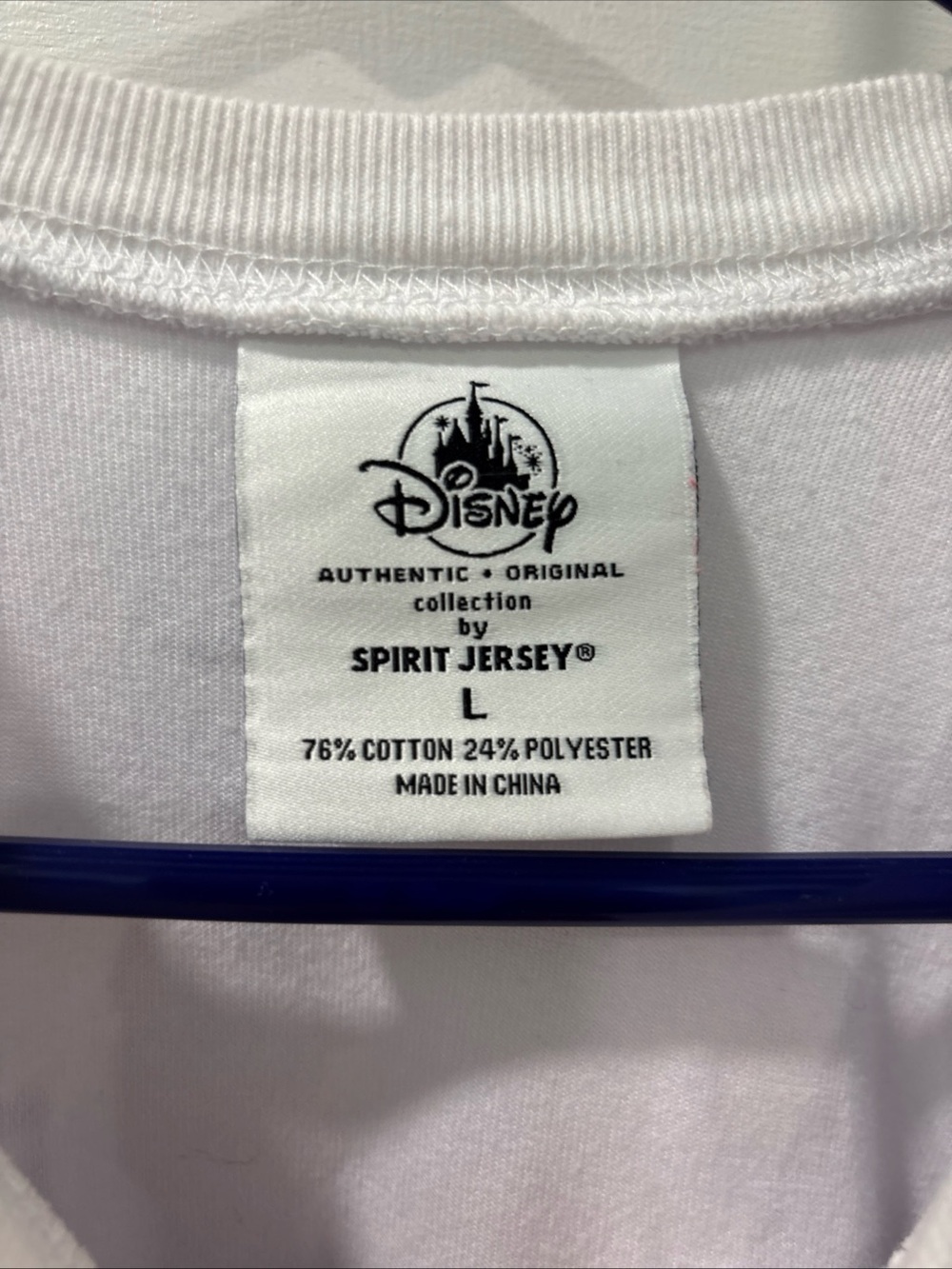 Walt Disney World Spirit Jersey Size L Velour Christmas Gold Silver Castle NWOT - Picture 5 of 9